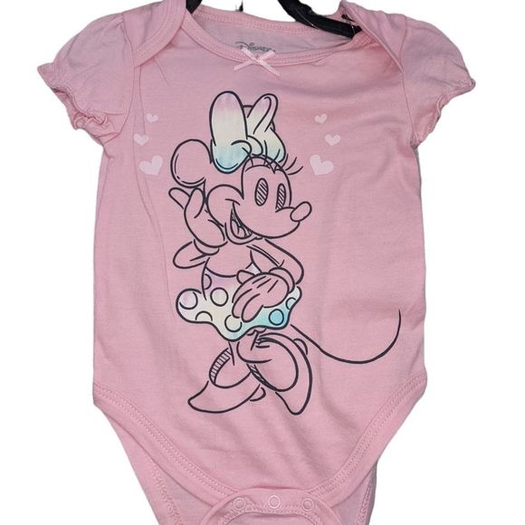 NEW Minnie Infant 5-piece Layette Set Sweet Shower Gift 12M Bows and Hear… - Picture 7 of 8